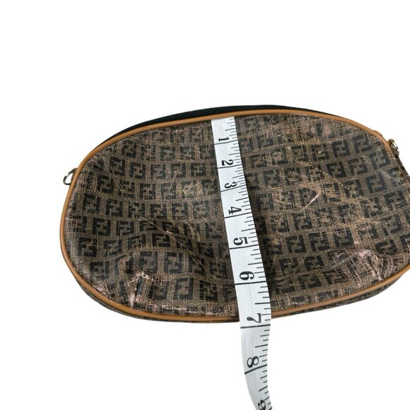 Vintage FENDI FF Logo Monogram Leather Mini Bag [MISSING STRAP]‎ - Picture 8 of 12